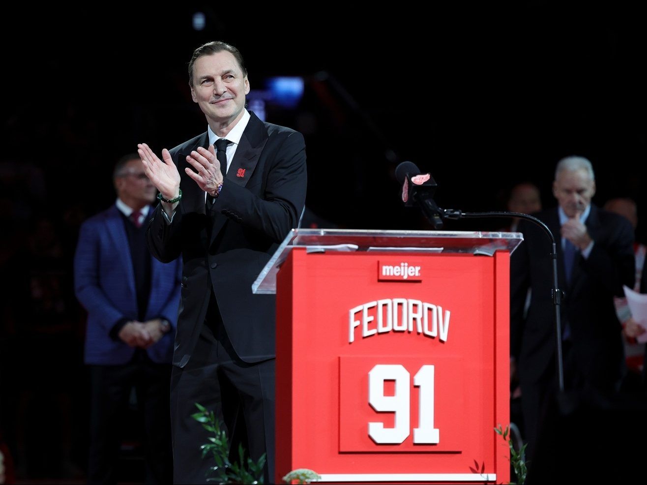 Red Wings retire Sergei Fedorov’s No. 91 jersey, ninth in franchise history