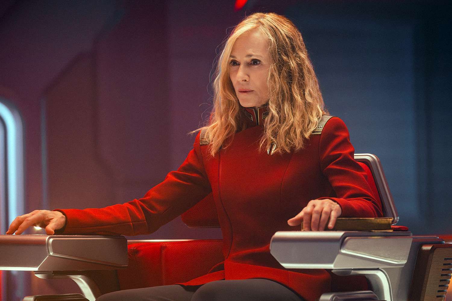Holly Hunter as Nahla Ake in 'Star Trek: Starfleet Academy'.