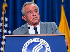 U.S. Secretary of Health and Human Services Robert F. Kennedy Jr. speaks during a policy announcement event at the U.S. Department of Health and Human Services on Thursday, Jan. 7, 2026 in Washington, D.C.