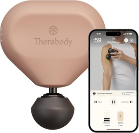 The Theragun Mini is a pocket-sized device for muscle treatment.