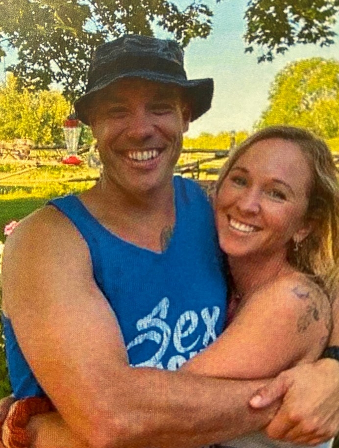  York Regional Const. Travis Gillespie, 38, seen here with his partner Melinda Laporte, was killed by an impaired driver while heading to work on Sept. 14, 2022.