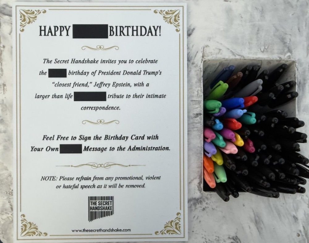 Activists display oversized Epstein birthday card in D.C. | Toronto Sun