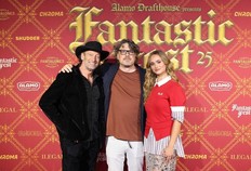 Troy Kotsur, Johannes Roberts and Johnny Sequoyah attend the "Primate" World Premiere at Fantastic Fest 2025 at Alamo Drafthouse South Lamar on Sept. 18, 2025, in Austin, Texas.