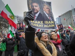 The Iranian community demonstrates
