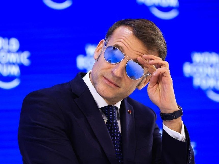 Macron’s blue aviators spur 70% surge in tiny Italian firm