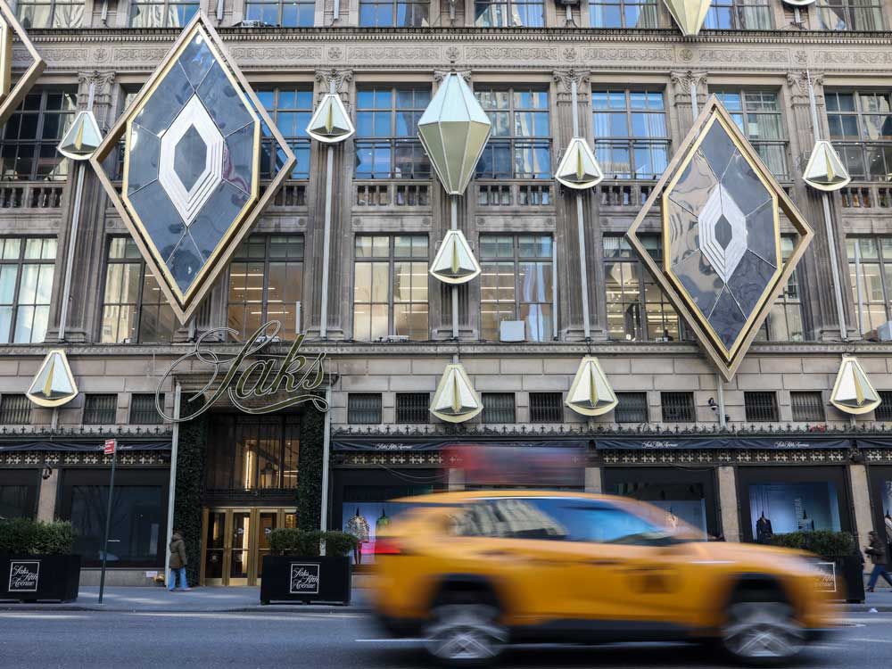 Saks Fifth Avenue department store is pictured in New York on Jan. 13, 2026.