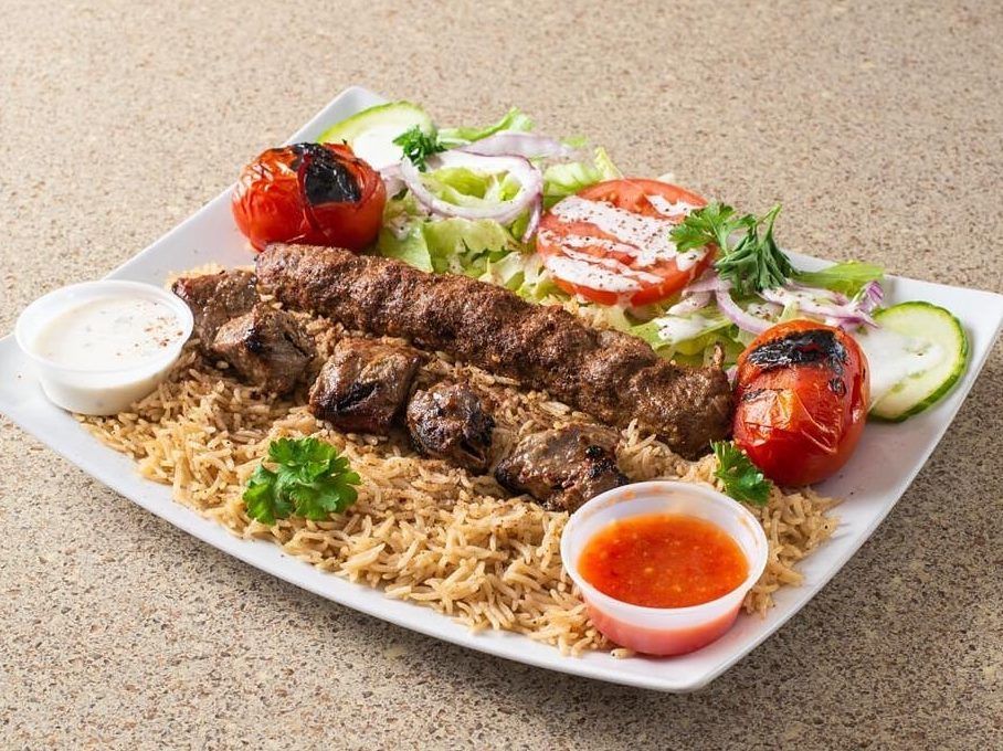 Shawarma plate from Shawarma Q. 