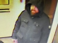 A man wanted by police.