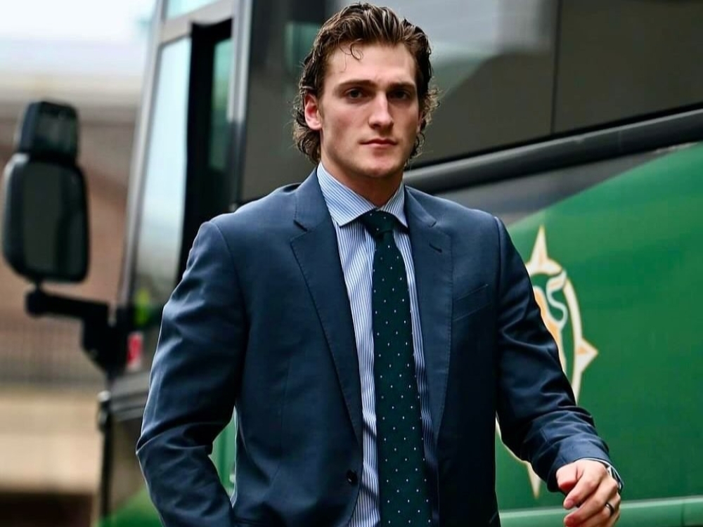 Team USA and Buffalo Sabres forward Tage Thompson.