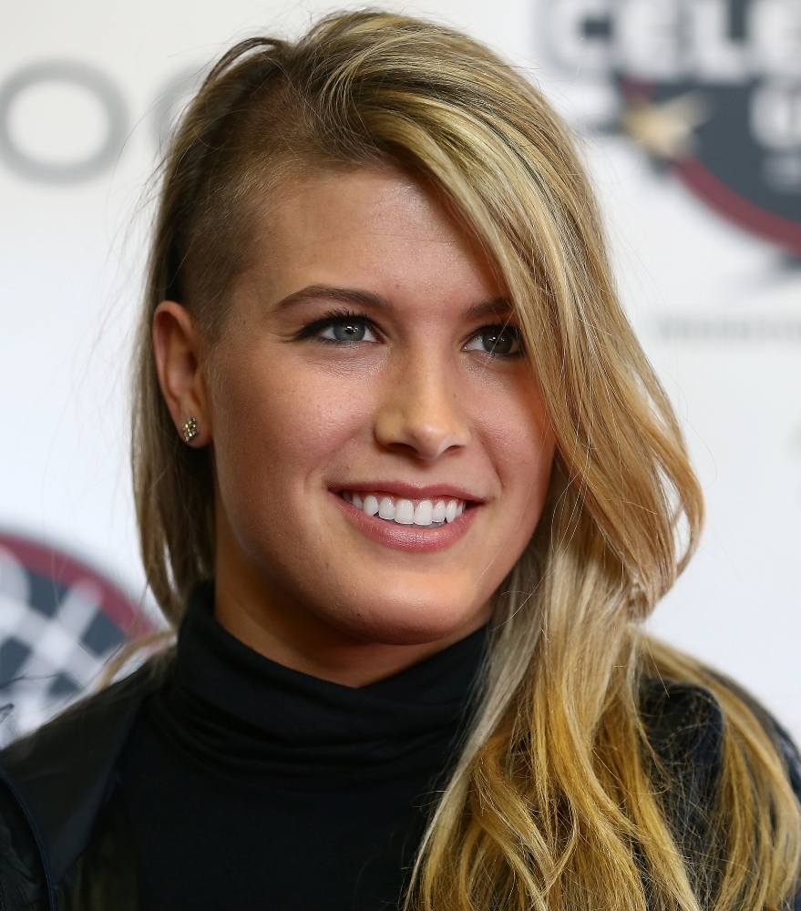 Eugene Bouchard during the red carpet arrivals ahead of the NBA Celebrity game in 2016 in Toronto, Ont.