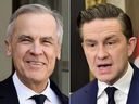 Prime Minister Mark Carney and Conservative Party Leader Pierre Poilievre.