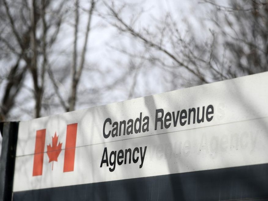A Canada Revenue Agency sign in Ottawa is shown on Monday, March 1, 2021.