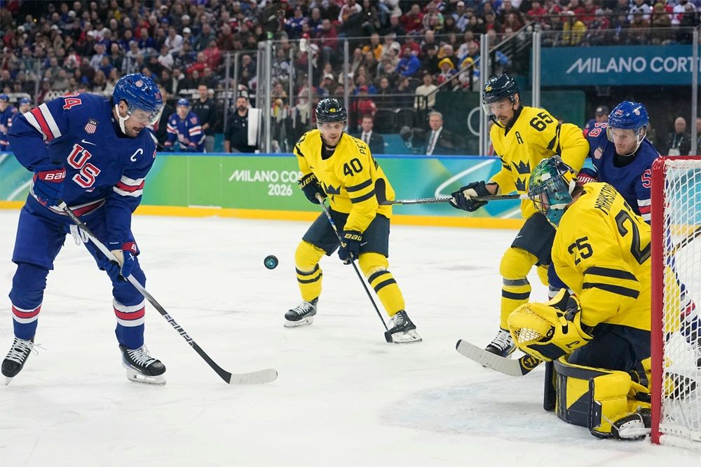 Matthews helps end Nylander's gold-medal hopes, U.S. tops Sweden in OT
