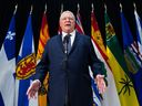 Ontario’s Premier Doug Ford attends a First Ministers Meeting in Ottawa on Thursday, Jan. 29, 2026.