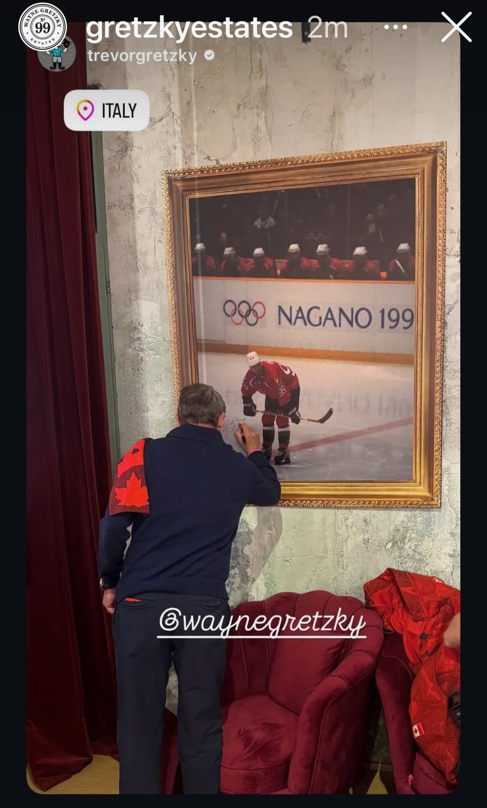 Wayne Gretzky having ‘great time’ with family at Olympics