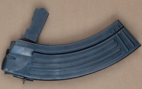 A firearm magazine was seized by police in Brampton during a kidnapping investigation.