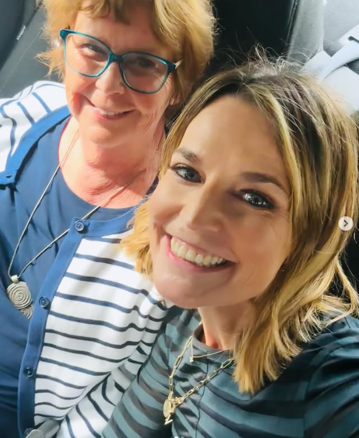  An image of Savannah Guthrie and her mother Nancy posted to the Today show host’s Instagram.