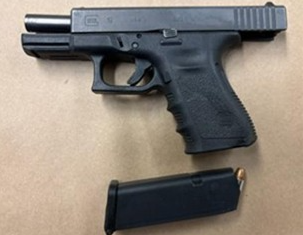 Kofivoaki Boakye, 43, of Toronto, was arrested on firearms charges and this loaded 9mm handgun on Friday, Jan. 30, 2026.