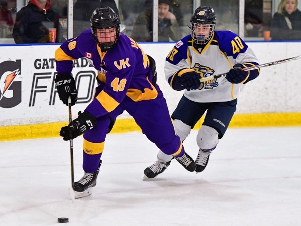 A young Thomas Harley, left, during his Vaughan Kings days.