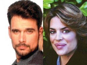 Robert Kelker-Kelly, left, and Lisa Rinna during their Days of Our Lives days.