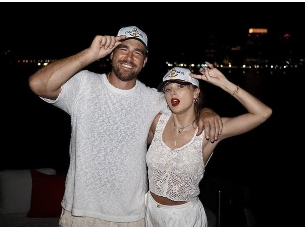 Travis Kelce and Taylor Swift.