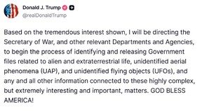 Donald Trump orders Pentagon, agencies to release UFO files Donald Trump orders Pentagon, agencies to release UFO files