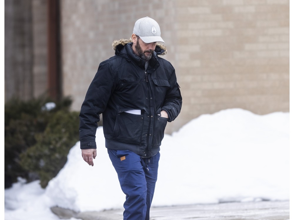  Toronto Police Service officer Sgt. Carl Grellette leaves 22 Division in Etobicoke on Thursday February 5, 2026. Sgt. Grellette is one of seven TPS officers and one now-retired cop arrested as part of a bombshell, wide-ranging probe into police corruption. Ernest Doroszuk/Toronto Sun/Postmedia