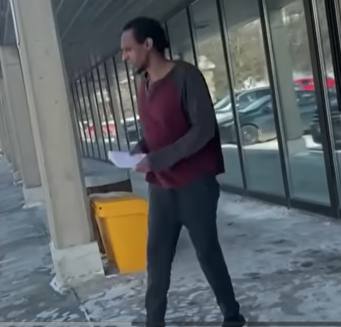  IM BACK! Courthouse frequent flier and non-citizen Medhani Yohans. CTV/SCREENGRAB