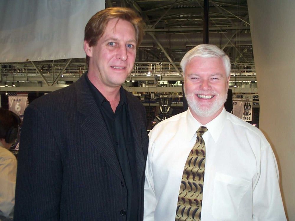 Jim Ralph and Joe Bowen in a photo taken in 2002.