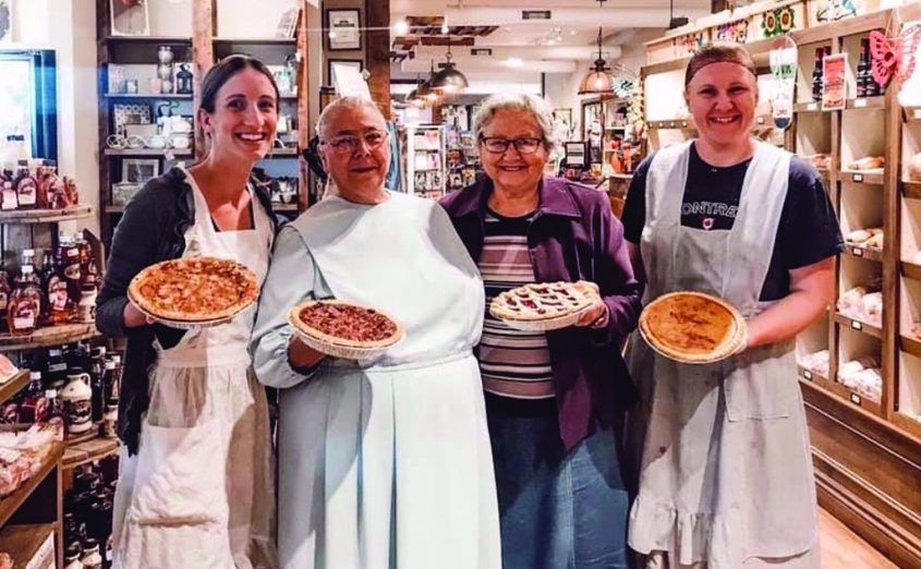 Anna Mae Wagler, second from left, the founder of Anna Mae’s Bakery and Restaurant -- Ontario’s most beloved small-town food spots -- has died. 
