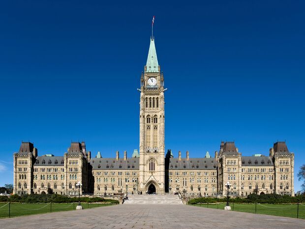 Parliament Hill in Ottawa, home to Canada’s House of Commons and Senate.