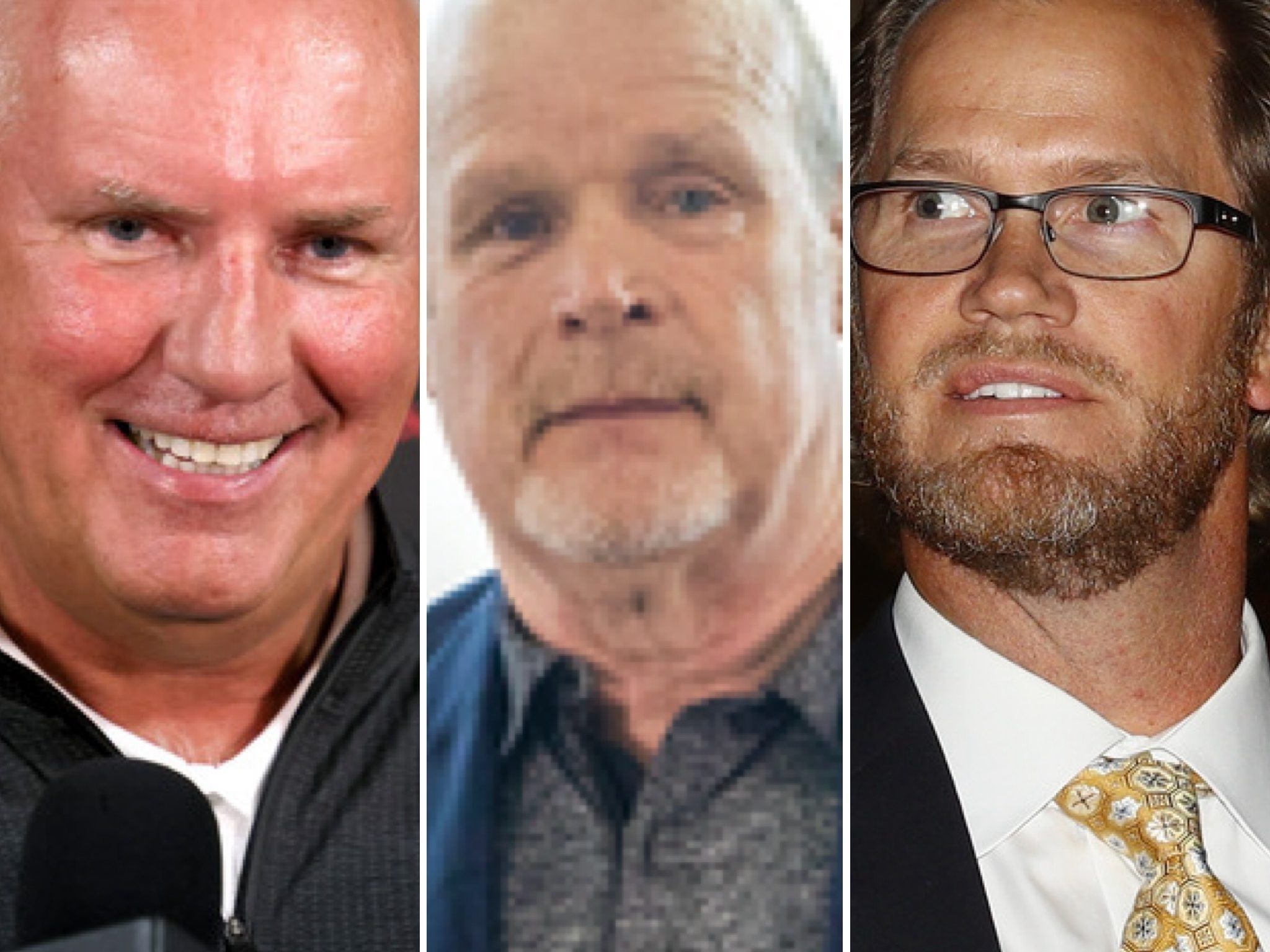 From left, Doug Armstrong, Mark Hunter and Chris Pronger.