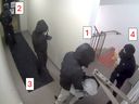 Police say four suspects are wanted for a home invasion robbery in St. Catharines that occurred early Friday, March 13, 2026.