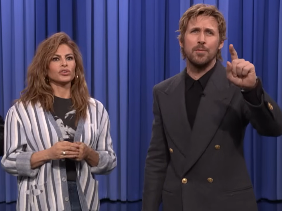 Ryan Gosling Surprises Eva Mendes with Epic Birthday Spectacle on The Tonight Show