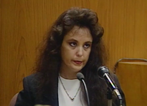 DEAR OLD MOM: Ferrells mother Sondra Gibson a stripper and sex worker liked vampires a lot. COURTTV / SCREENGRAB