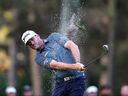 Taylor Pendrith of Canada plays a shot on the tenth hole during the first round of THE PLAYERS Championship in Ponte Vedra Beach, Florida.