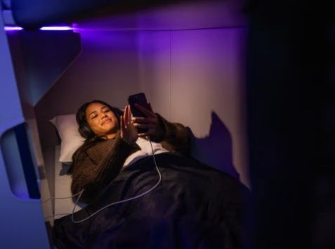 Bunk beds in coach take off on Air New Zealand's new planes