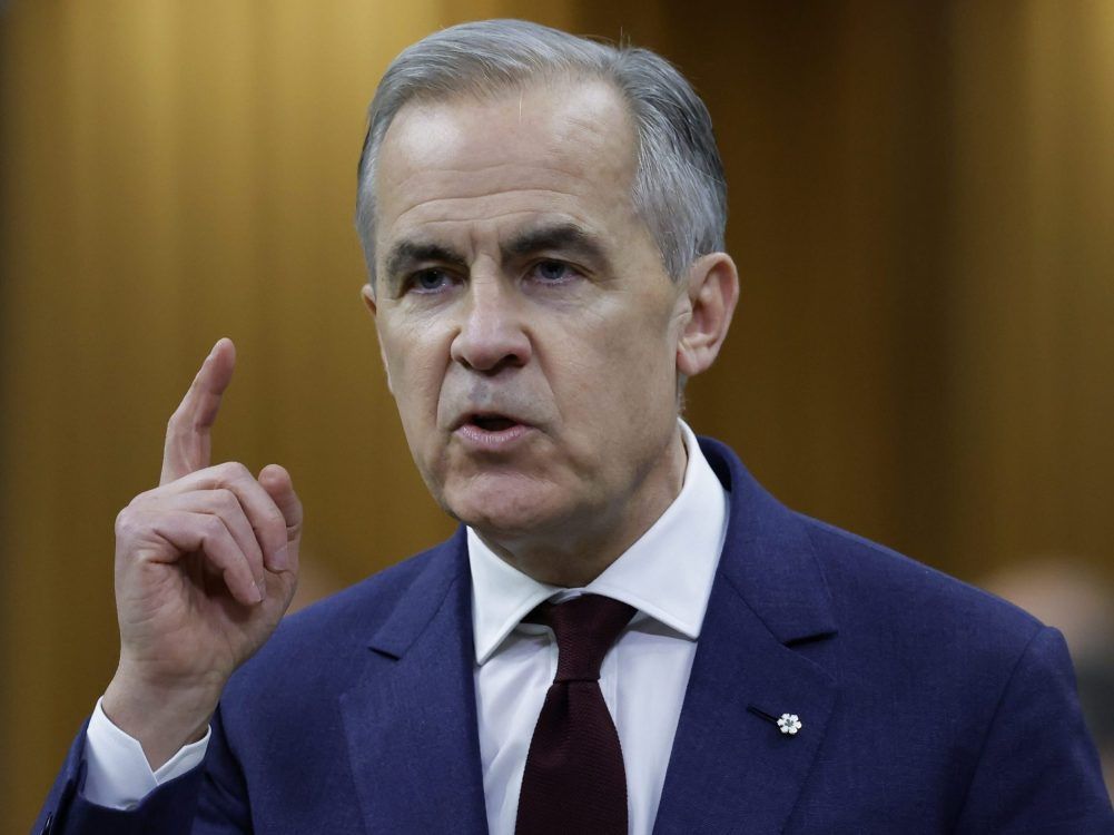Prime Minister Mark Carney speaks during Question Period in the House of Commons on Parliament Hill in Ottawa, April 15, 2026. 