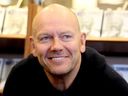 Mats Sundin smiles during a book signing at Indigo in Sudbury, Ont., on Oct. 26, 2024.