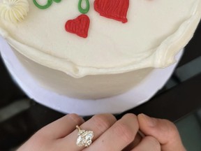 Josh Groban engagement cake