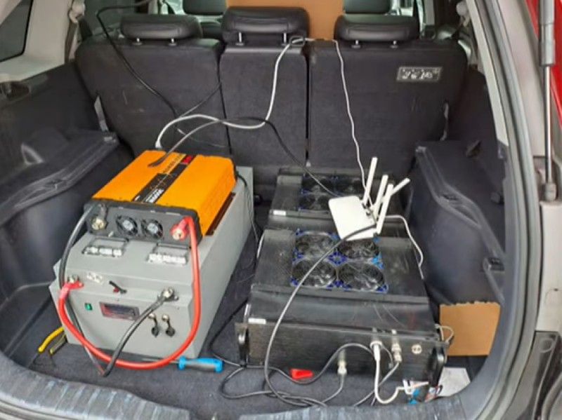 Toronto Police shared this image of an example of a SMS blaster that was seized by police in the United Kingdom.