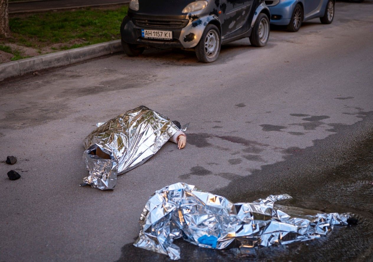 Ukraine shooting bodies