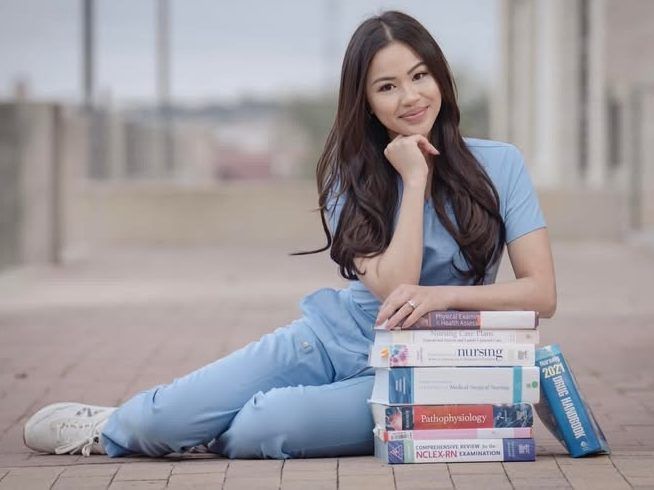 Sarah Danh, after graduating nursing school in 2025.