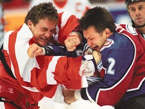 Darren McCarty and Claude Lemieux fight