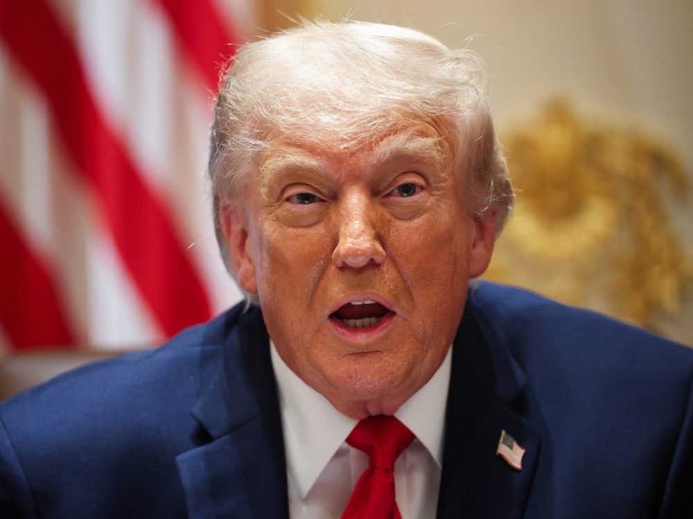 U.S. President Donald Trump speaks