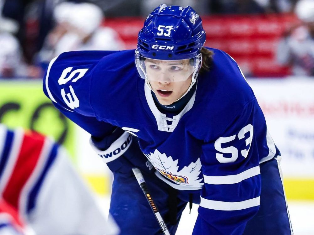 Easton Cowan’s three points pace Marlies to Game 2 victory in Laval