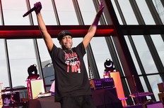 Rob Base seen performing onstage in Nashville in 2017. He was known for the hit song 'It Takes Two.'