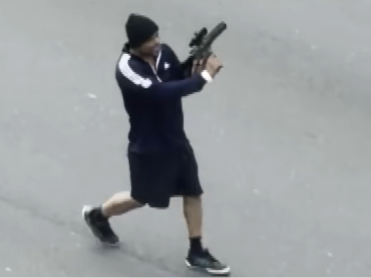 Videos show gun-toting man targeting random cars in Cambridge, Massachusetts