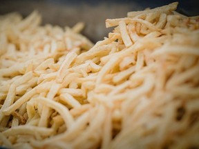 Close up photo of french fries at the Sens Fair in Sens France on May 2, 2026.