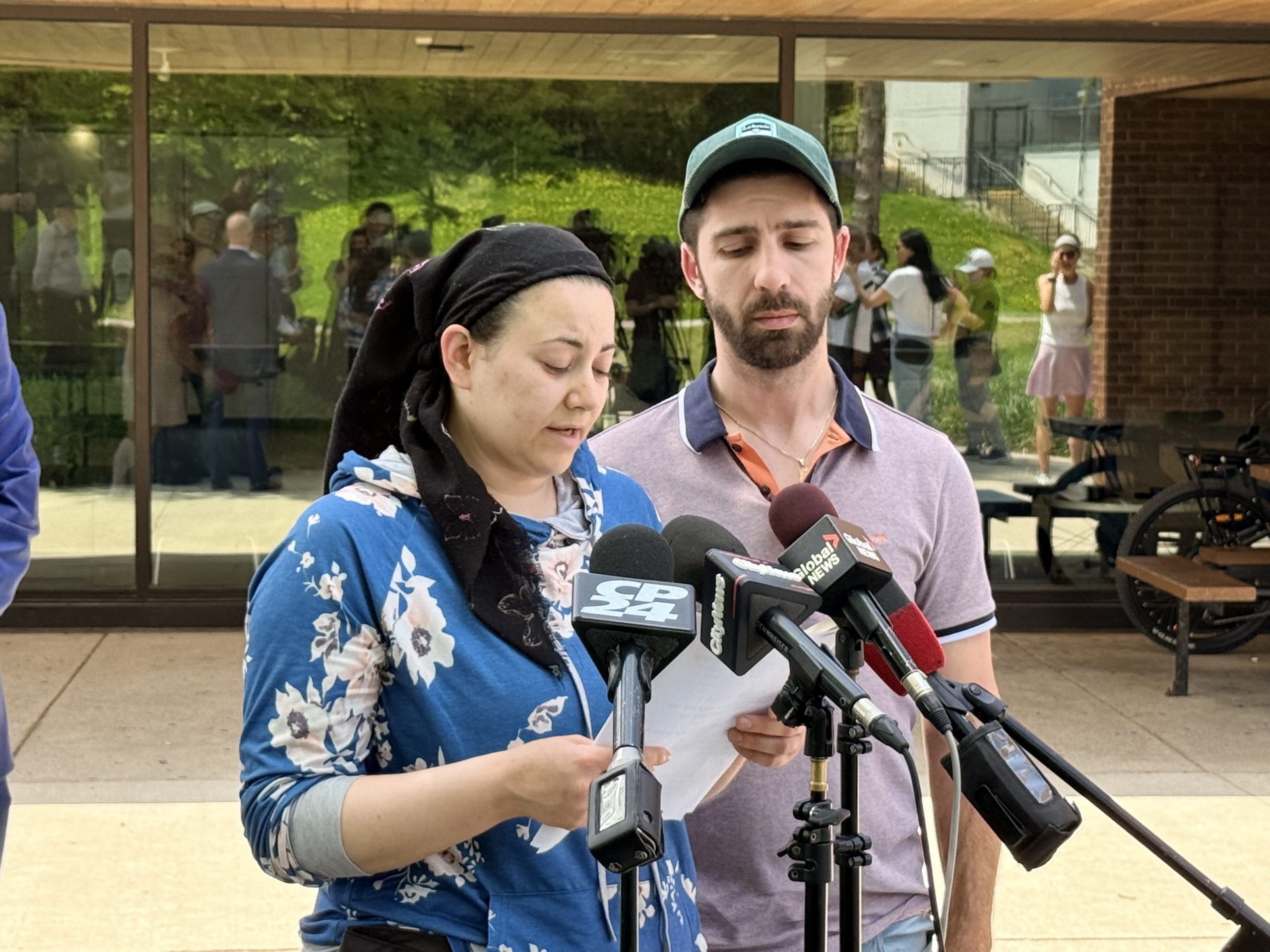 Parents Shira and Joseph appeared in front of the cameras in Earl Bales Park on Tuesday where they pleaded for the return of their daughter, Esther, who was last seen in the North York park on Friday night. Parents Shira and Joseph appeared in front of the cameras in Earl Bales Park on Tuesday where they pleaded for the return of their daughter, Esther, who was last seen in the North York park on Friday night.